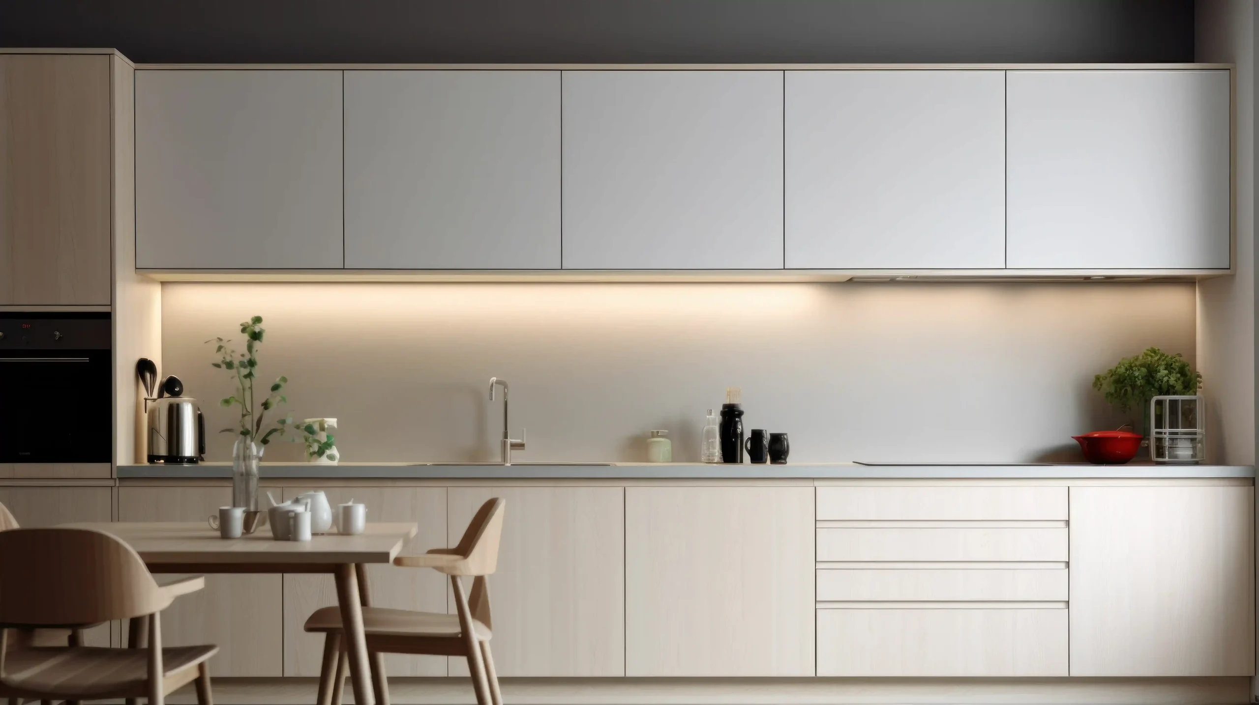 fitted kitchens near me minimalist white cabinets with wood accents