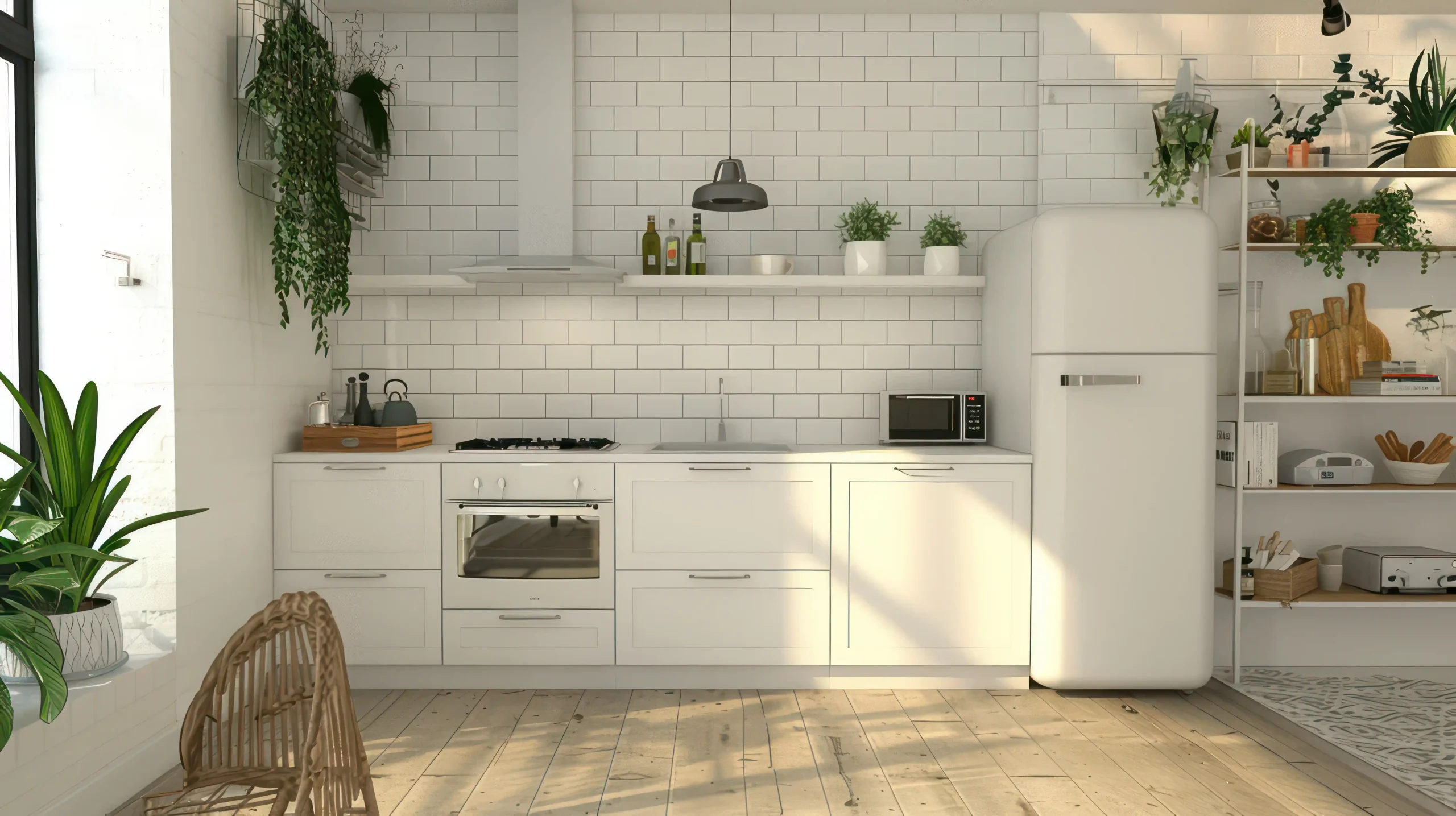 fitted kitchens bright white design with subway tile backsplash